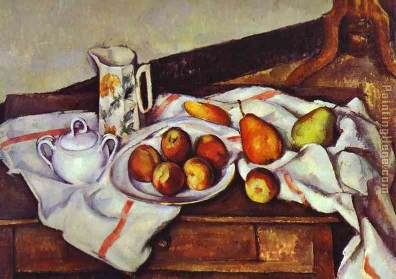 Still Life with Peaches and Pears painting - Paul Cezanne Still Life with Peaches and Pears art painting